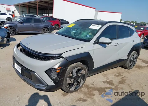 2024 Hyundai Kona Limited из США, поврежденный, VIN KM8HE3A37RU108275